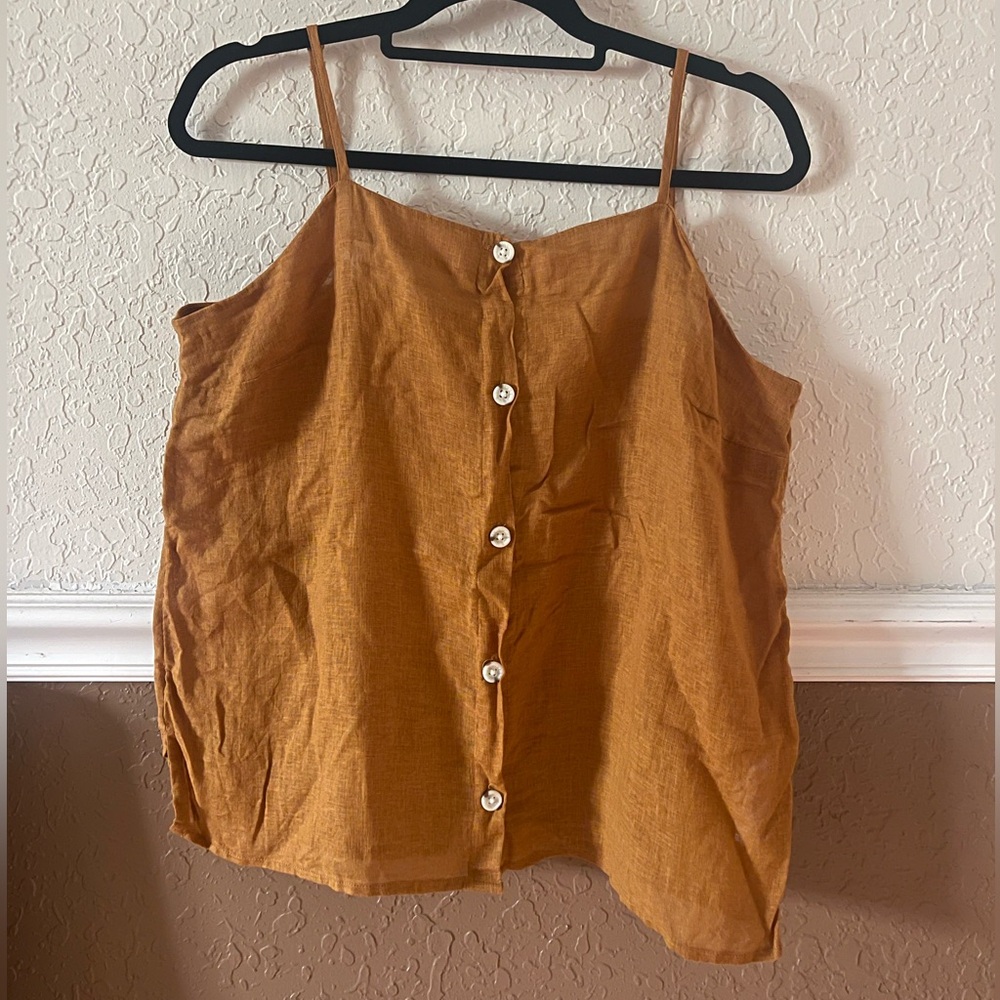 Old navy tank top in mustard yellow/orange